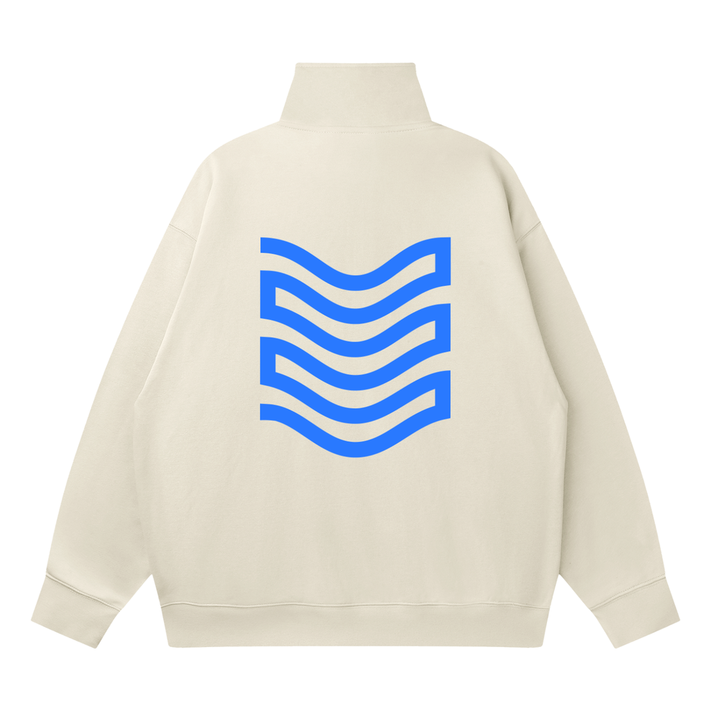 Quarter-Zip Drop Shoulder Sweatshirt