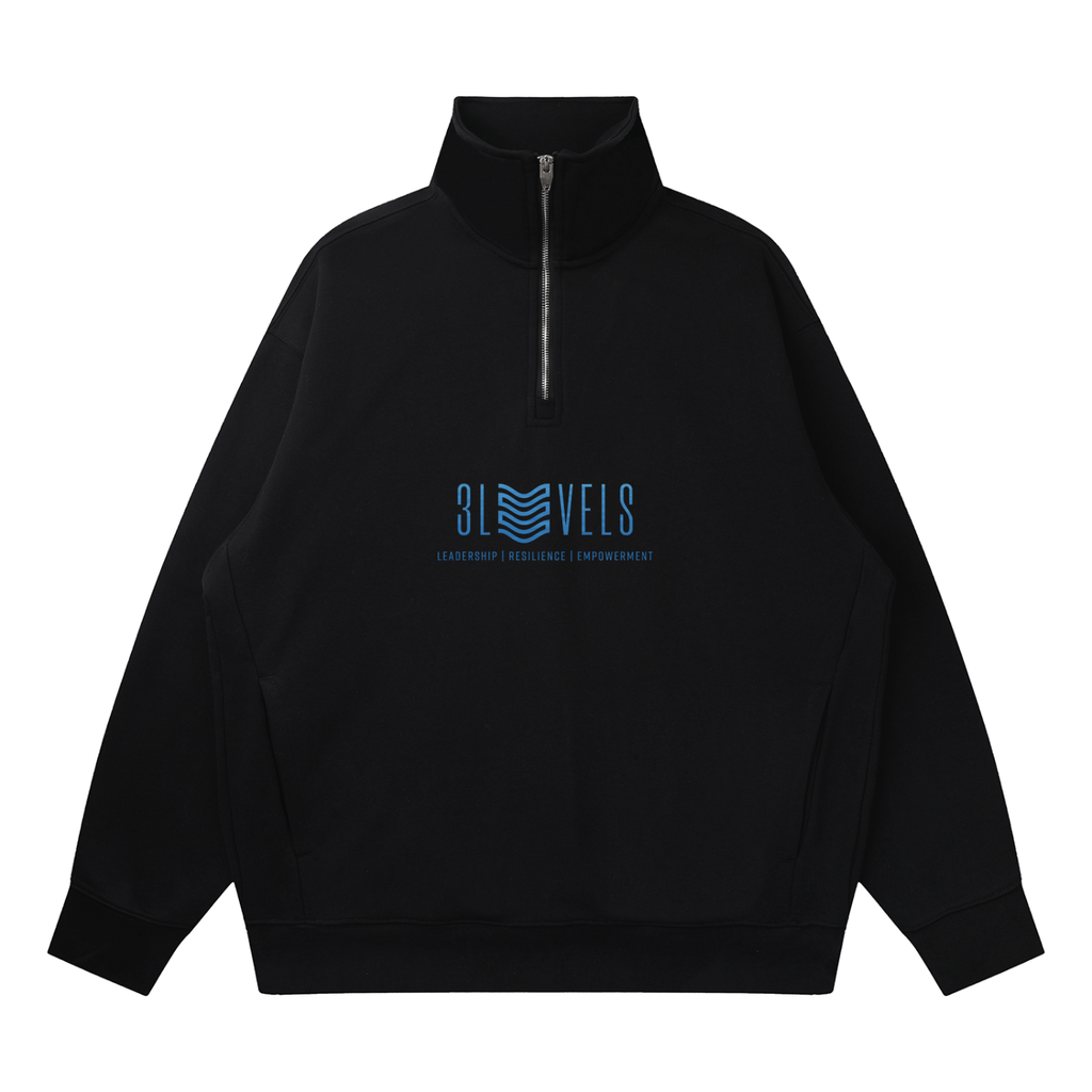 Quarter-Zip Drop Shoulder Sweatshirt