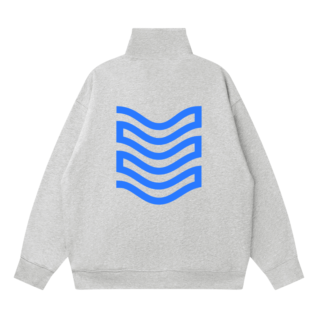 Quarter-Zip Drop Shoulder Sweatshirt