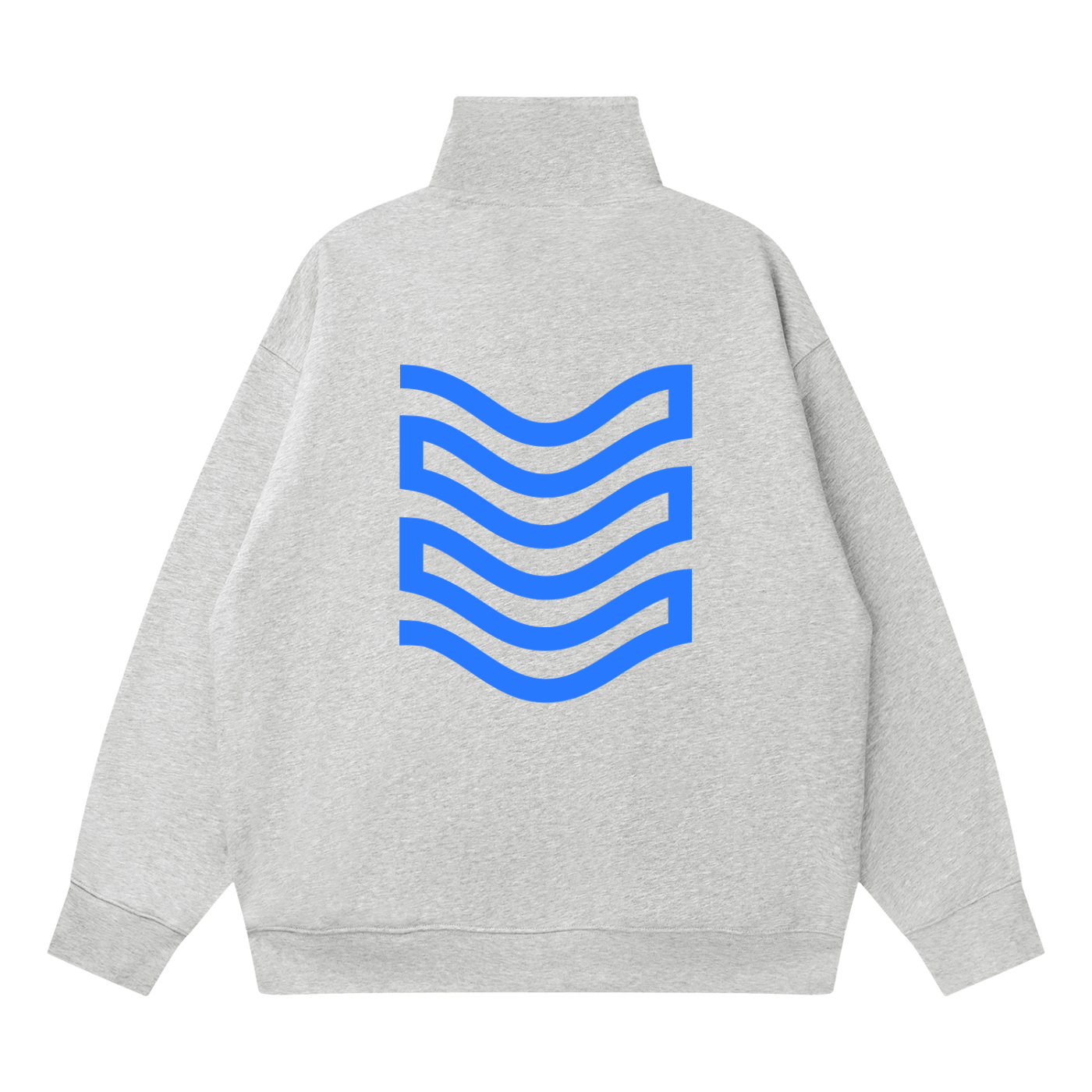 Quarter-Zip Drop Shoulder Sweatshirt