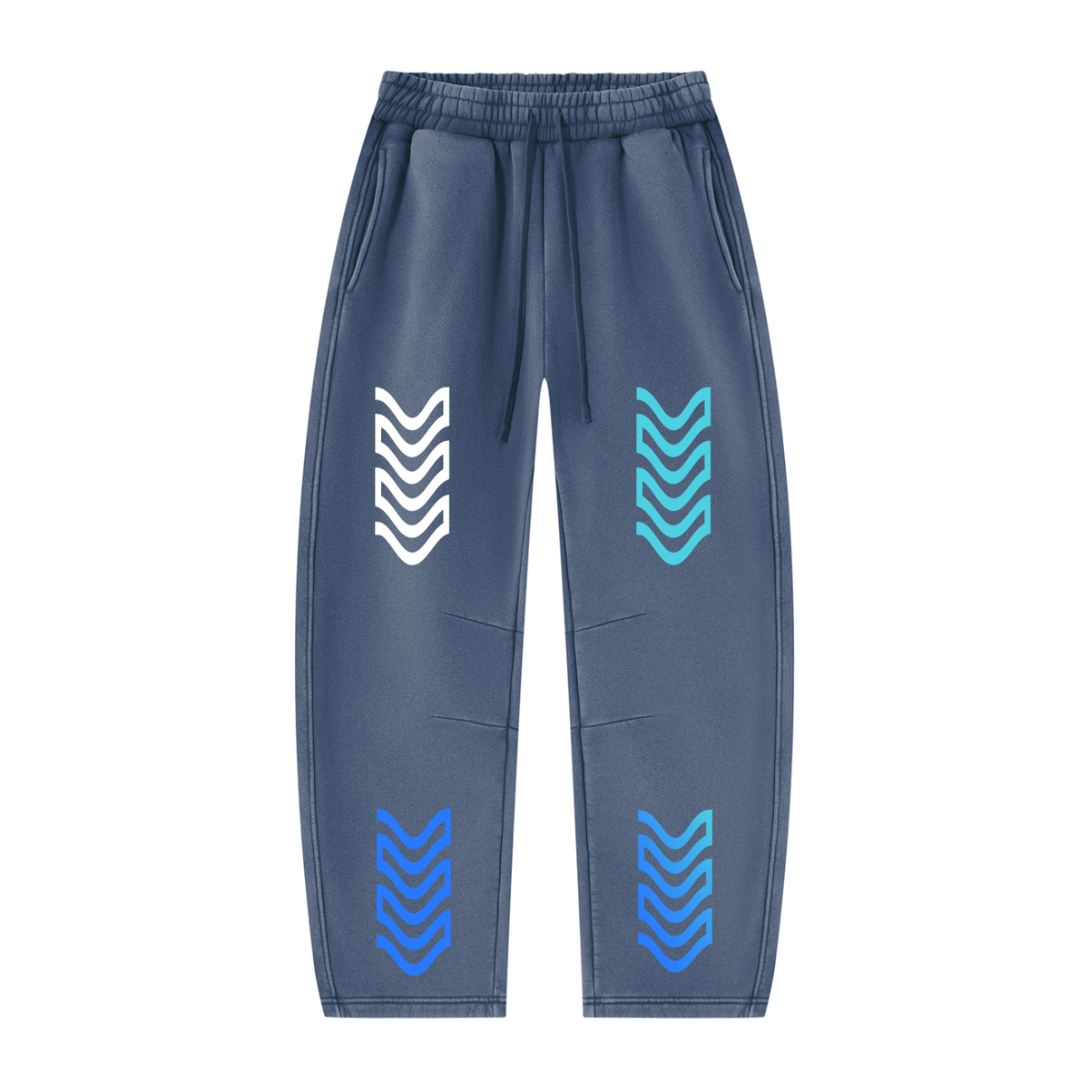 Unisex Vintage Wash Barrel Leg Fleece Sweatpants