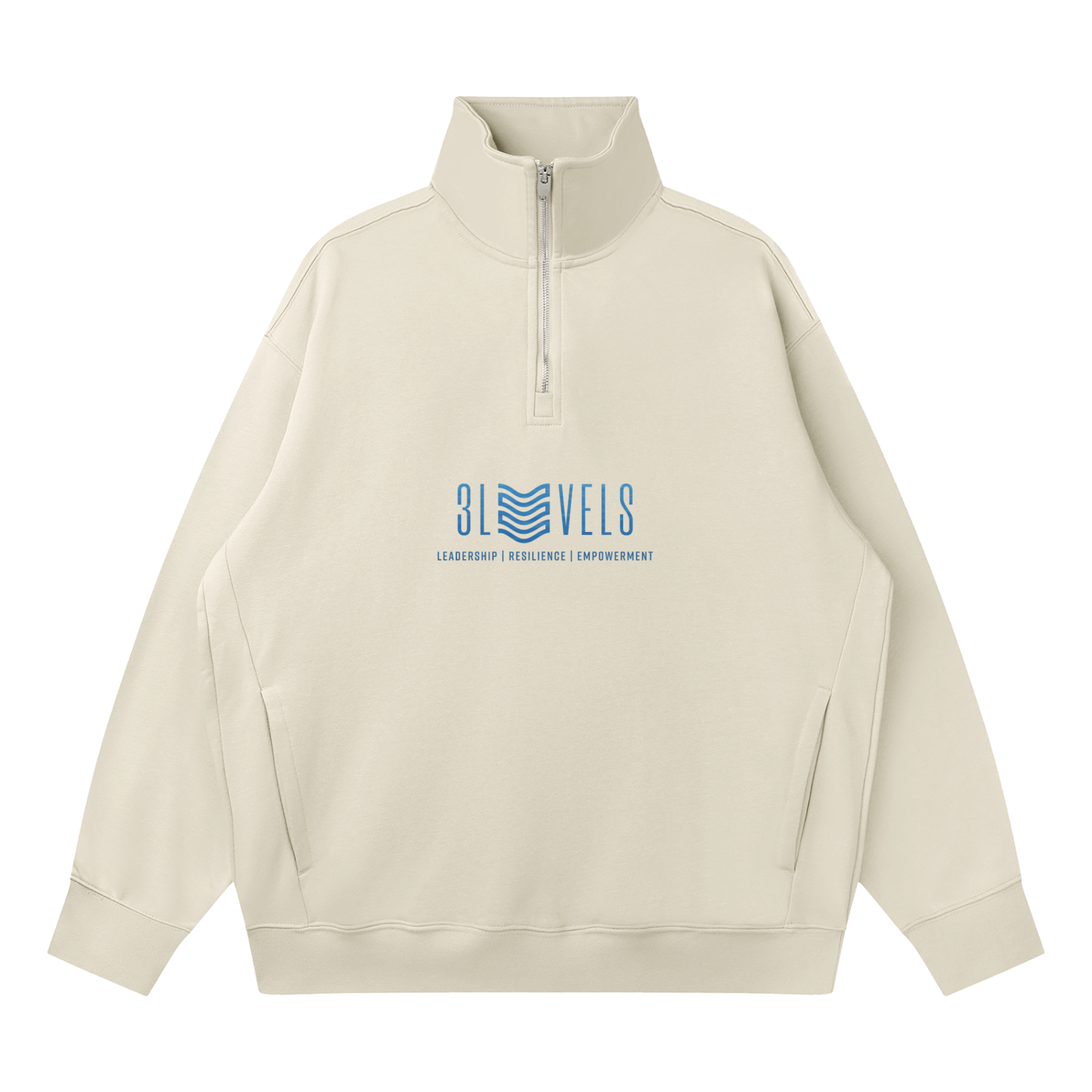 Quarter-Zip Drop Shoulder Sweatshirt