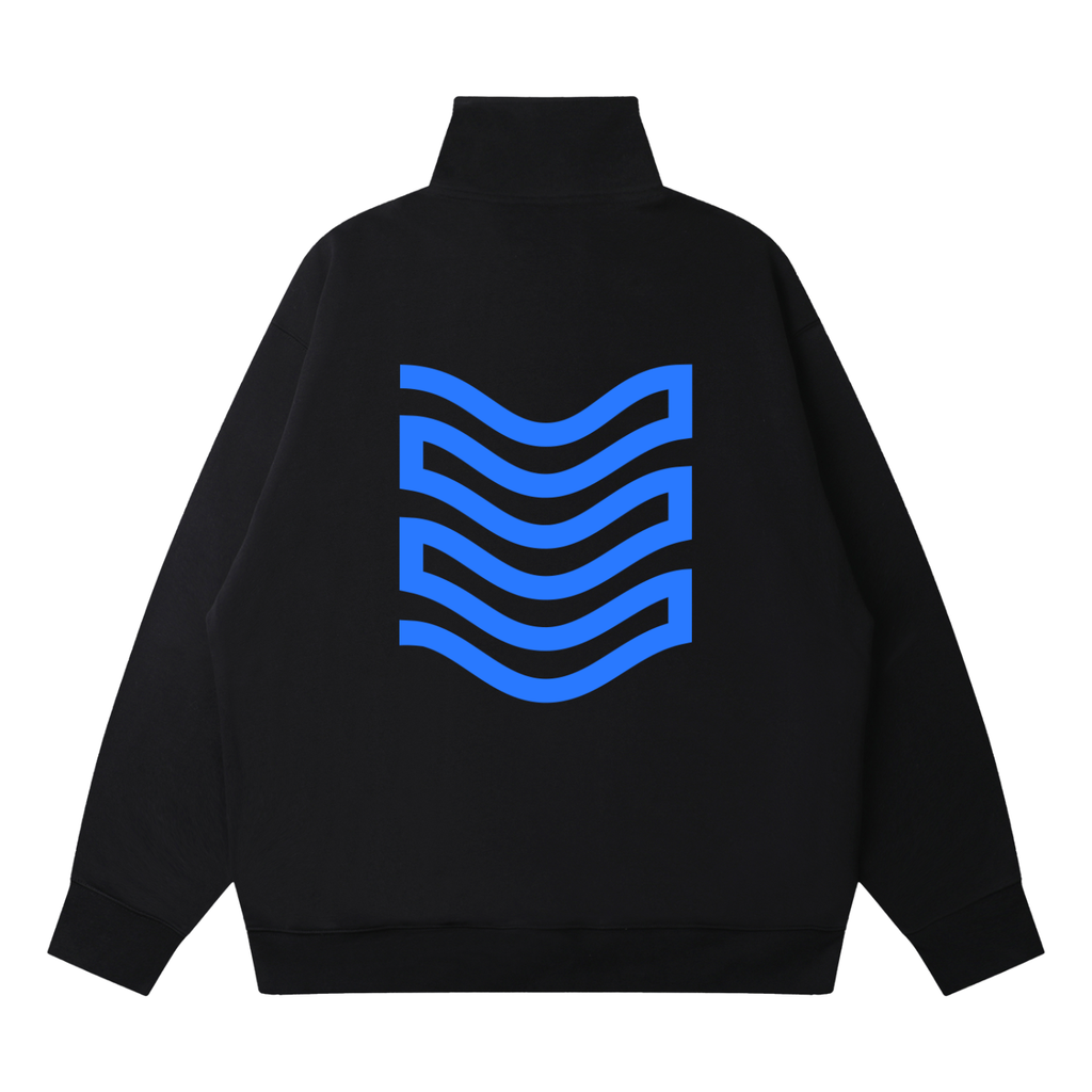 Quarter-Zip Drop Shoulder Sweatshirt